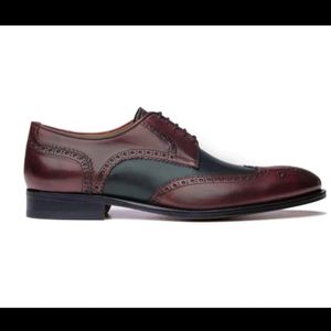 ACE MARKS Wingtip Vincent Diablo Antique and Dark Grey Size 11.5